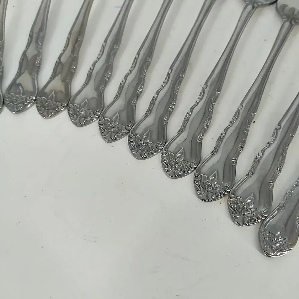 16X Set Walco Discretion Stainless Korea Dinner Forks Table Tea Spoons Spreader